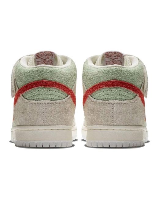 Nike White Sb Dunk Mid Widow' for men