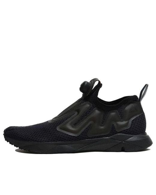 Reebok Black Pump Supreme Tape Stark' for men