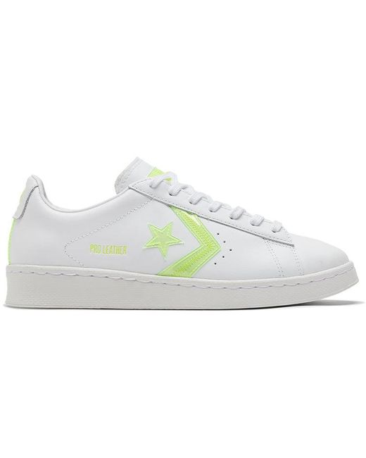 Converse White Pro Leather Low 'Hi-Vis Collection for men