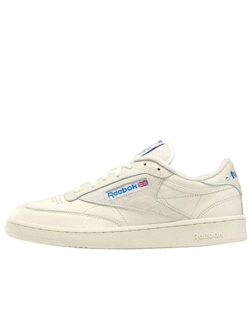 Reebok White Awake Ny X Club C 85 Snakeskin' for men