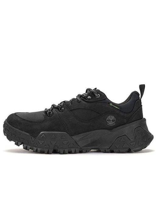Timberland Black Motion Scramble Low Lace Up Waterproof Hikers Nubuck' for men