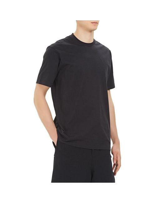 Adidas Black Y-3 Solid Color Casual Short Sleeve for men