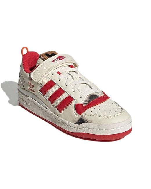Adidas Pink Originals Forum 84 Low Home Alone Retro Sneakers for men