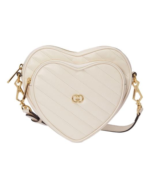 Gucci Natural (Wmns) Interlocking G Mini Heart Shoulder Bag 'Mystic'