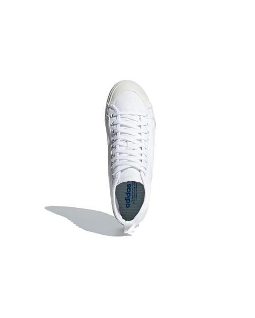 Adidas White Nizza Hi 'Cloud' for men