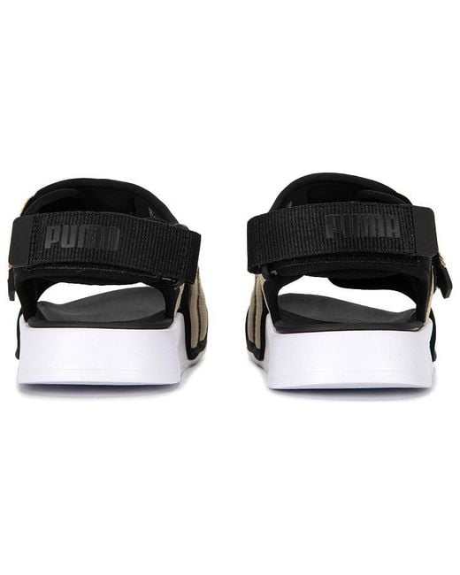 PUMA Black Leadcat City Sandal 'Toasted Almond' for men