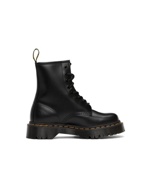 Dr. Martens Black 1460 Bex Smooth Leather Platform Boot for men