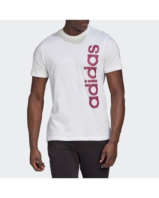 Adidas White Sports Training Short Sleeve for men