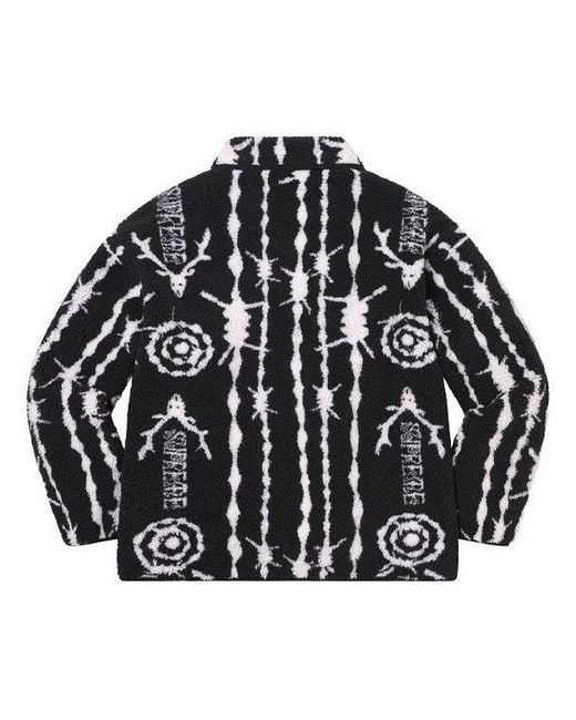 Supreme Black X South2 West8 Fleece Jacket for men