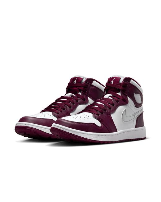 Nike Purple 1 Retro High Golf 'Bordeaux' for men