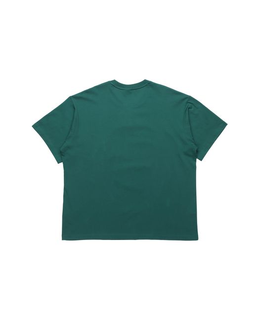 Adidas Green Originals Artist Tee Ss Earth Printing Sports Round Neck Short Sleeve Forest for men
