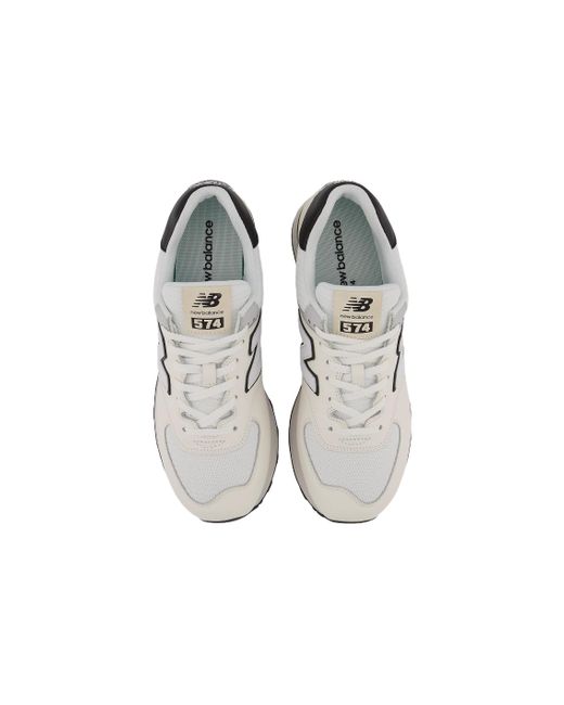 New Balance White 574 Sea Salt' for men