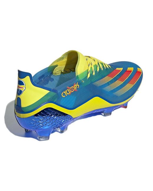 Adidas Blue X Marvel X Ghosted.1 Fg 'Cyclops' for men