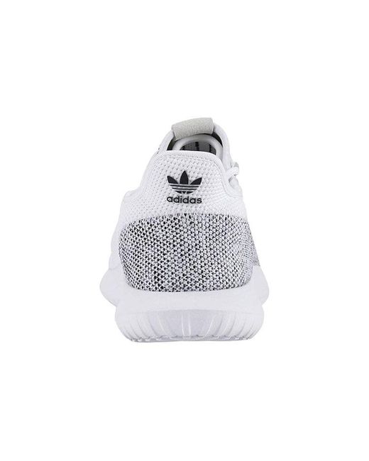 Adidas White Tubular Shadow Knit for men
