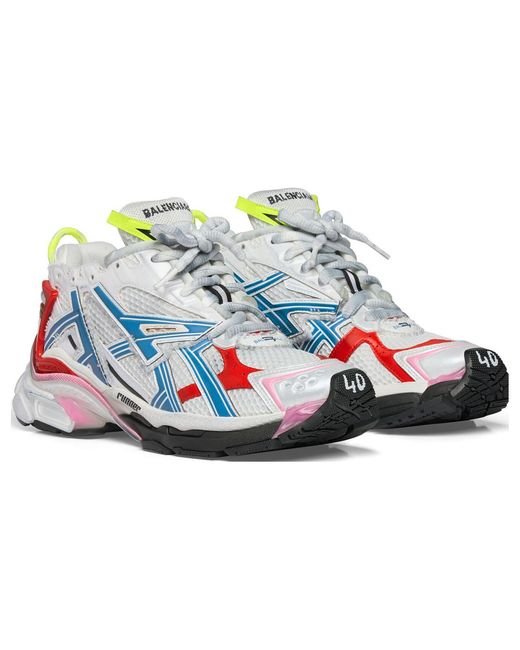 Balenciaga Blue Runner Sneakers Mesh And Nylon' for men