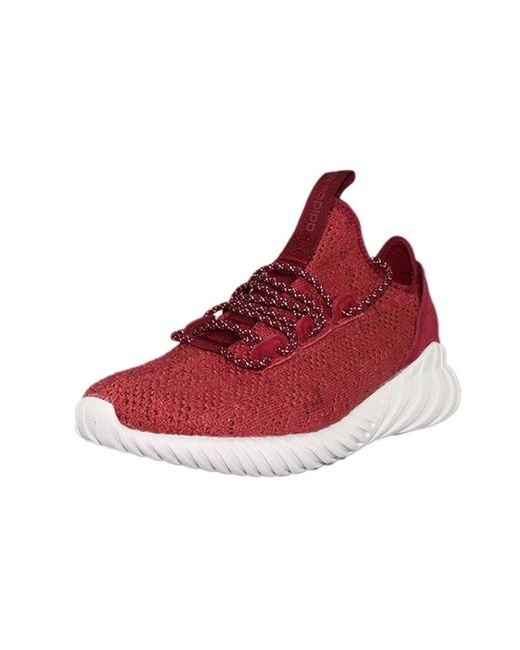 Adidas Red Tubular Doom Sock Primeknit 'Russet' for men