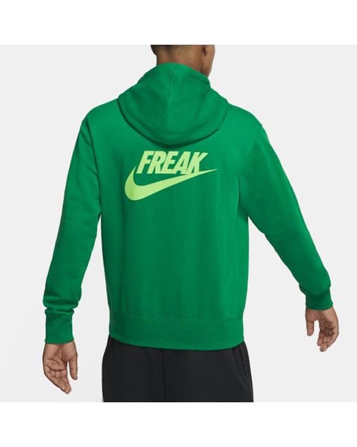 Nike Green Giannis Freak Hoodie 'Pine' for men