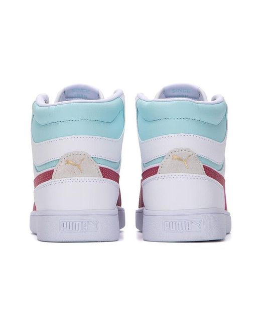 PUMA White Shuffle Mid Dusty Orchid' for men