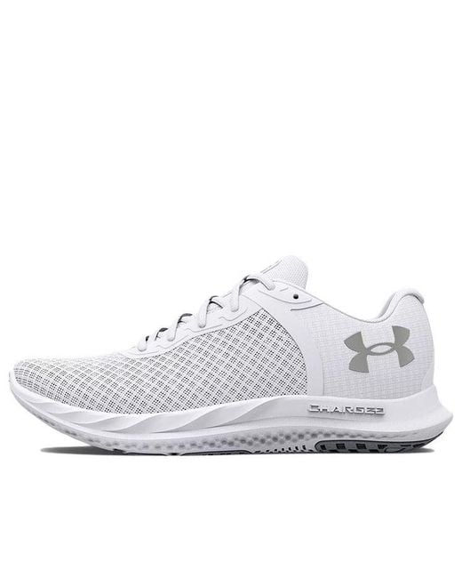 Under Armour White (Wmns) Charged Breeze Metallic'