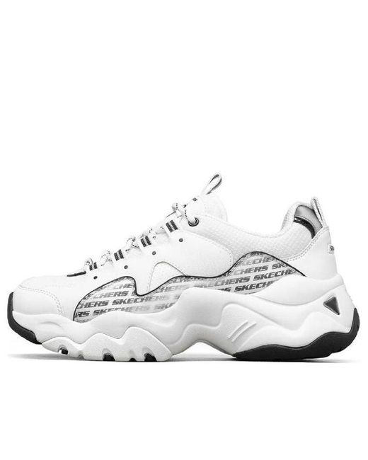 Skechers White (Wmns) D Lites 3.0-Endless Chic Shoes
