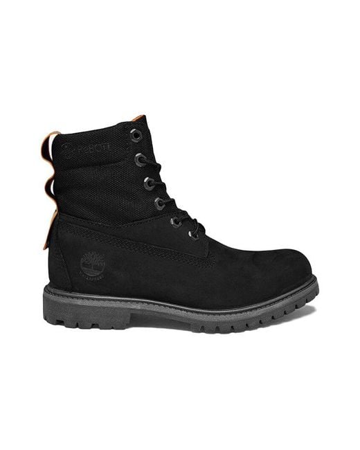 Timberland Black (Wmns) Rebotl 6 Inch Wide-Fit Boot Nubuck'