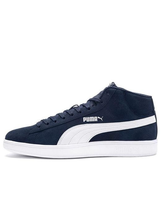 PUMA Blue Smash V2 Mid Mid Tops Casual Skateboarding Shoes for men