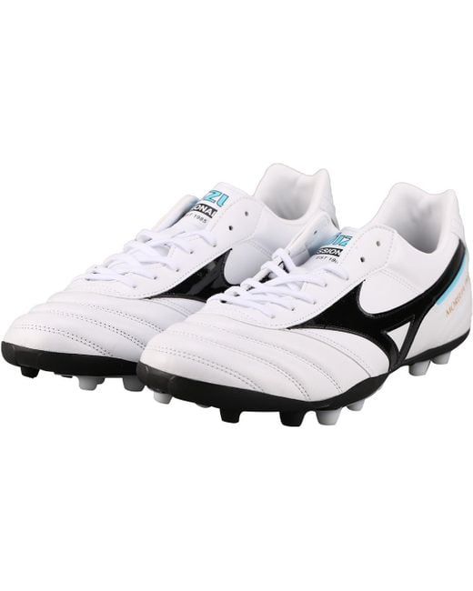 Mizuno White Morelia 2 Pro Ag Low Tops for men