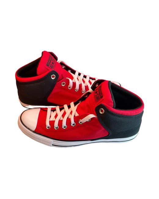 Converse Red Chuck Taylor All Star High Top Street for men
