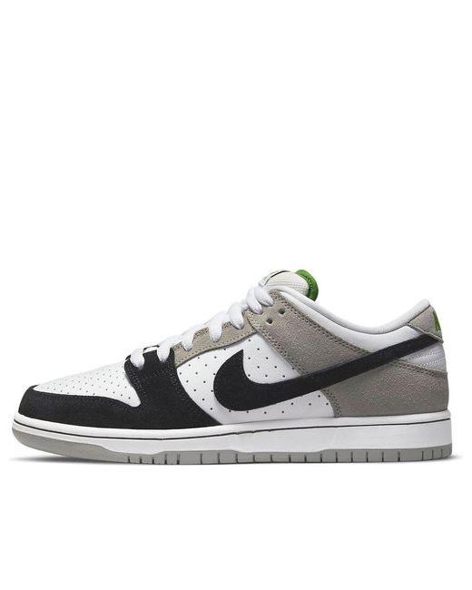 Nike Gray Sb Dunk Low 'Chlorophyll' for men