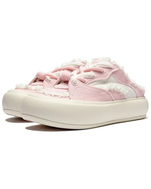 Li-ning Pink (Wmns) Puff Platform Mule Creamy'