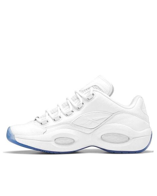 Reebok White Question Low Clear' for men