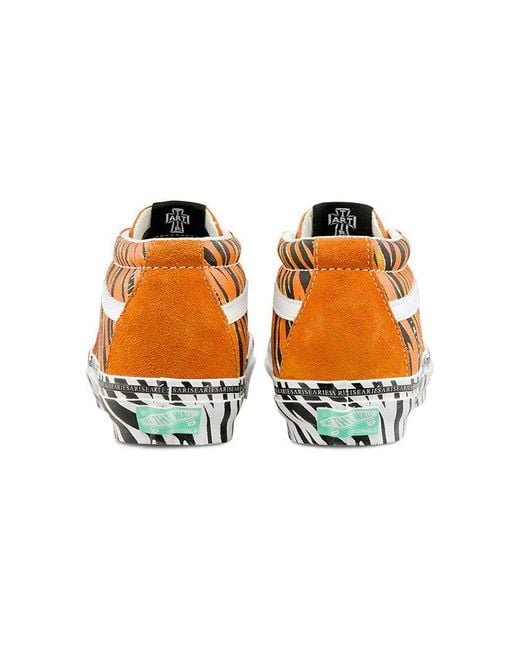 Vans Orange Aries X Og Sk8-Mid Lx 'Tiger Bright' for men