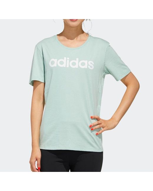 Adidas Blue (Wmns) Neo Casual Sports Short Sleeve