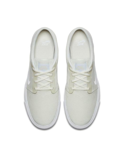 Nike White Portmore Canvas Sb for men