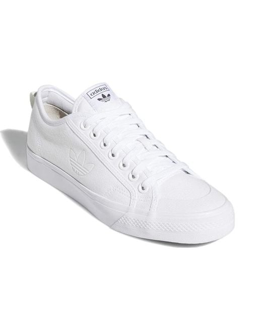 Adidas White Nizza Trefoil 'Cloud' for men