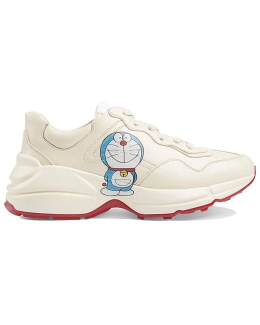 Gucci White (Wmns) X Doraemon Rhyton 'Ivory'