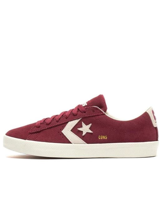 Converse Red Cons Pro Leather Vulc Pro Suede Low 'Cherry Vision' for men