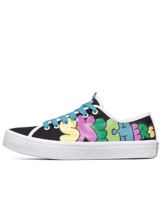 Skechers Blue (Wmns) Jeremyville X V'Lites Low-Top Sneakers
