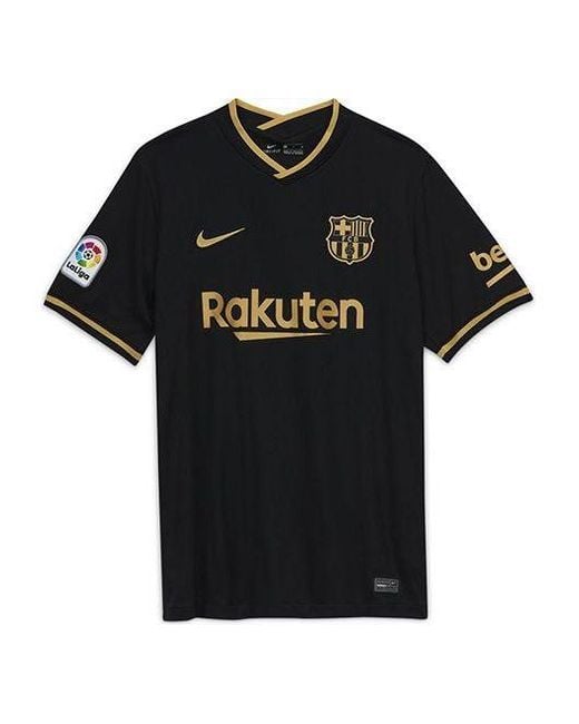 Nike Black Fc Barcelona 20/21 Fan Edition Jersey for men