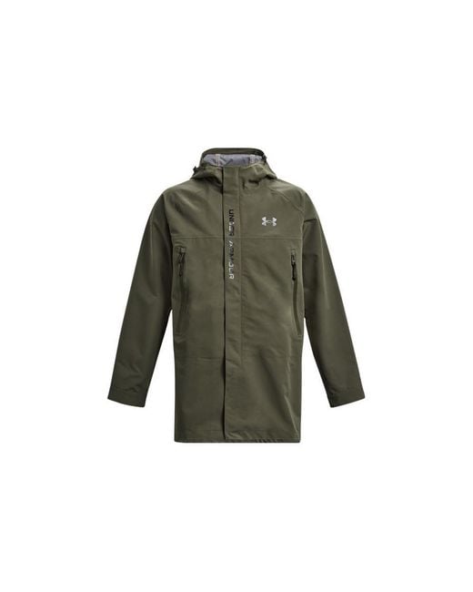 Under Armour Green Stormproof 3-Ply Bench Coat 'Army' for men