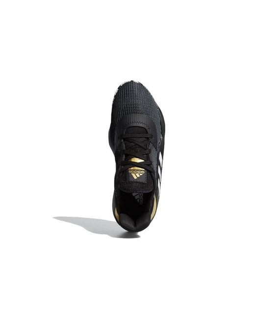 Adidas Black Pro Bounce Low Basketball Shoes for men
