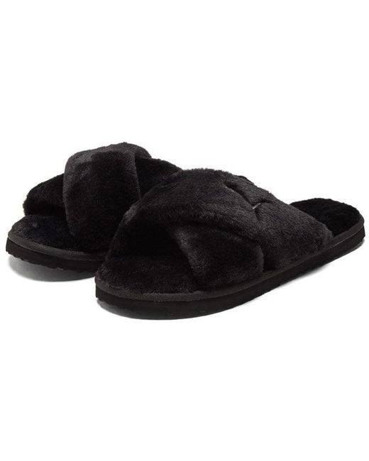PUMA Black (Wmns) Fluff X Strap Slide