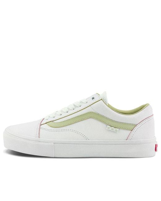 Vans White Skate Old Skool Mint'