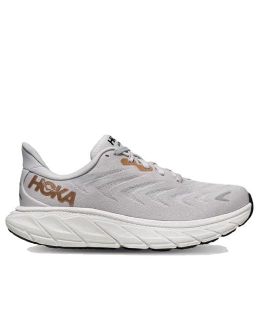 Hoka One One White (Wmns) Arahi 6 Wide 'Nimbus Cloud Rose'