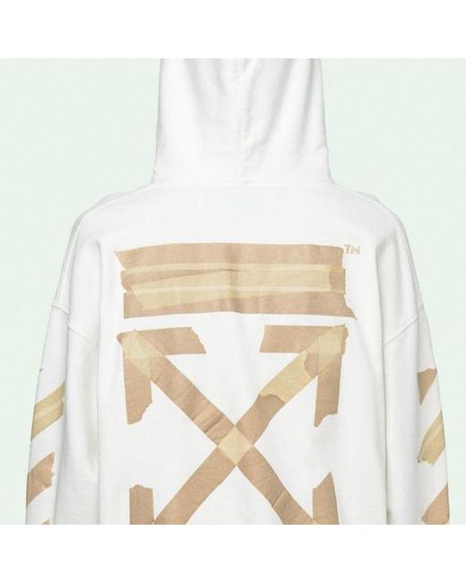 Off-White c/o Virgil Abloh White Arrows Sketch Logo Loose Sweater Tape for men