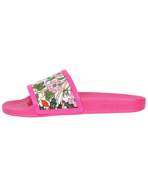 Gucci Pink (Wmns) Pursuit Pool Slide Floral'