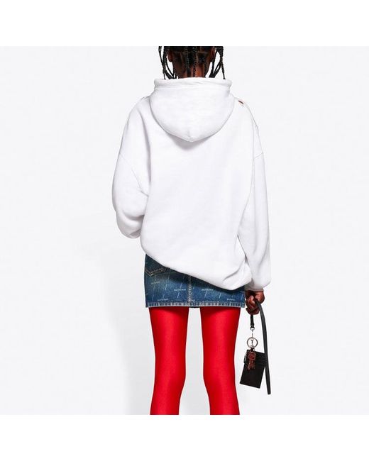 Balenciaga White (Wmns) Ss21 Printing Hoodie