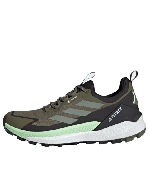 Adidas Brown Terrex Free Hiker 2.0 Low Gtx Hiking Shoes for men