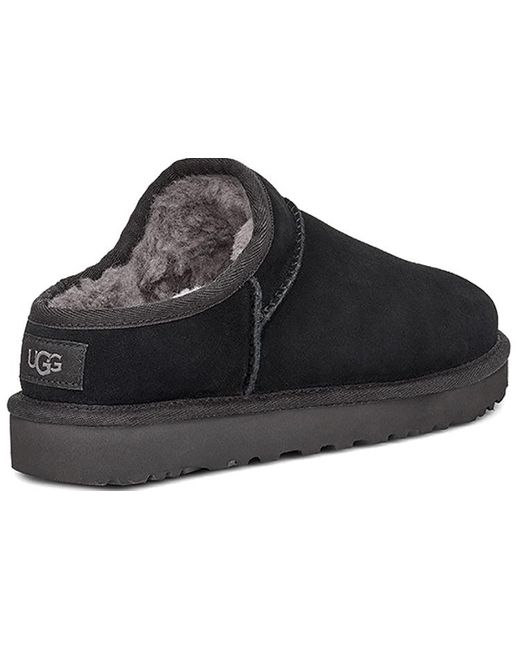 Ugg Black (Wmns) Classic Slippers Fleece Lined