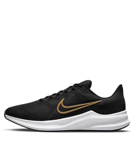 Nike Black Downshifter 11 Metallic' for men